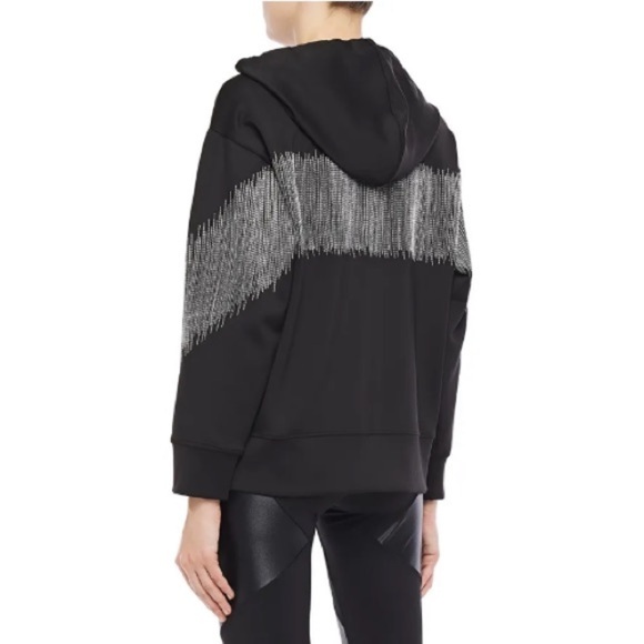 KORAL BY ILLANA KOGEL Titrate Metallic Embroidered Scuba Hoodie - Picture 3 of 10